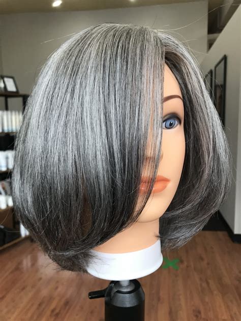 Gray witgg wig